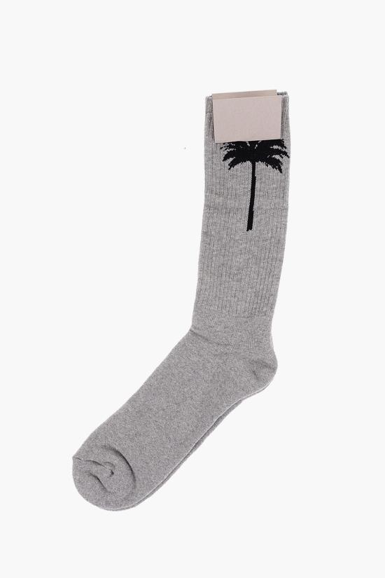  팜앤젤스 양말 PMRA001F22FAB0028484 Nero Bianco e - PALM ANGELS