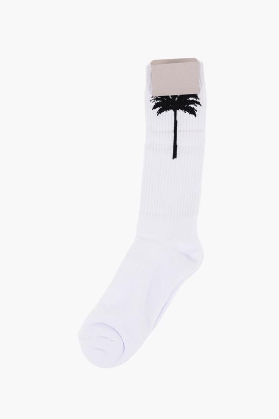  팜앤젤스 양말 PMRA001F22FAB0028484 Nero Bianco e - PALM ANGELS