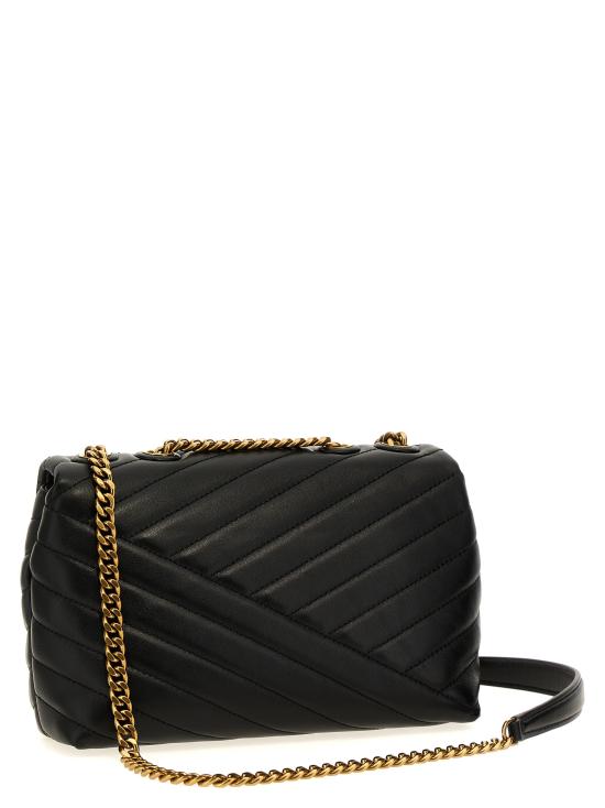 26SS 토리버치 키라 쉐브론 스몰 컨버터블 숄더백 90452001 Black - TORY BURCH