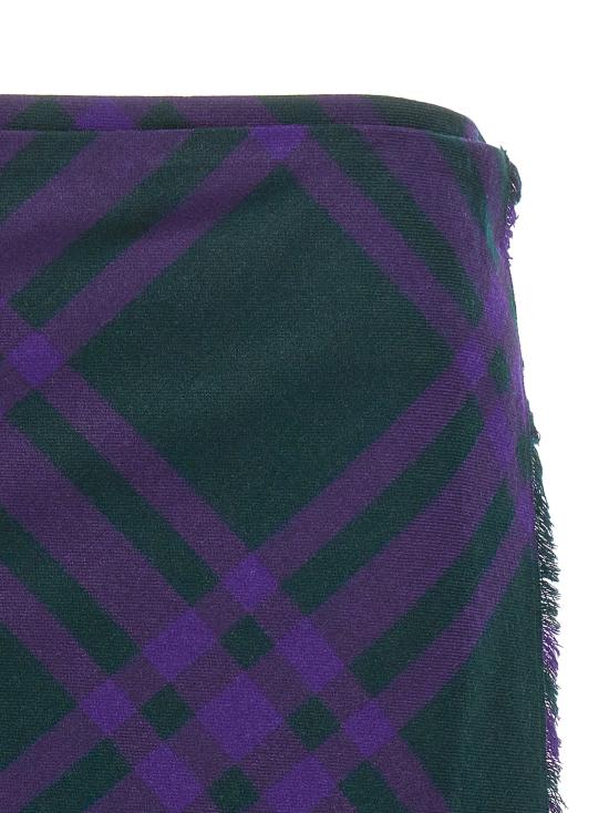  버버리 숏 스커트 8078013DEEPROYAL Multicolor - BURBERRY