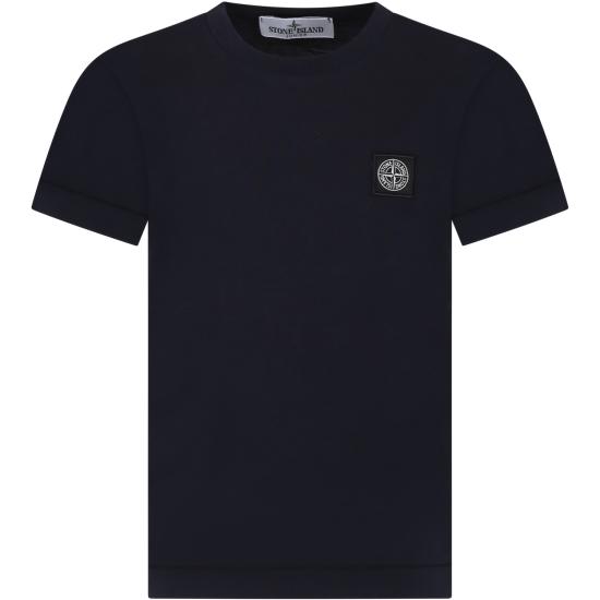 25FW [키즈] 스톤 아일랜드 티셔츠 801620147 V0020 BLUE