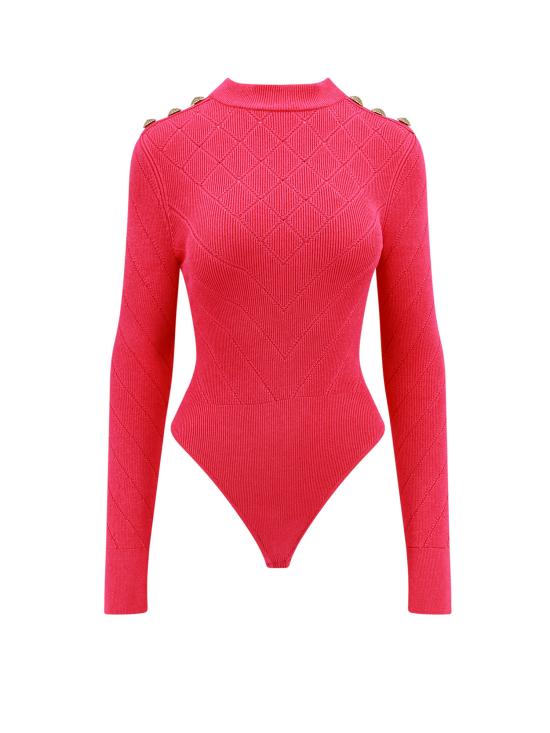  발망 바디수트 티셔츠 CF1BG240KF53 4DK Pink