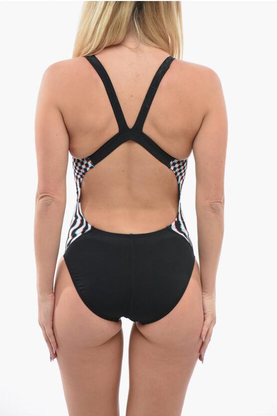  나이키 원피스 수영복 NESSD006 011 Black White - NIKE