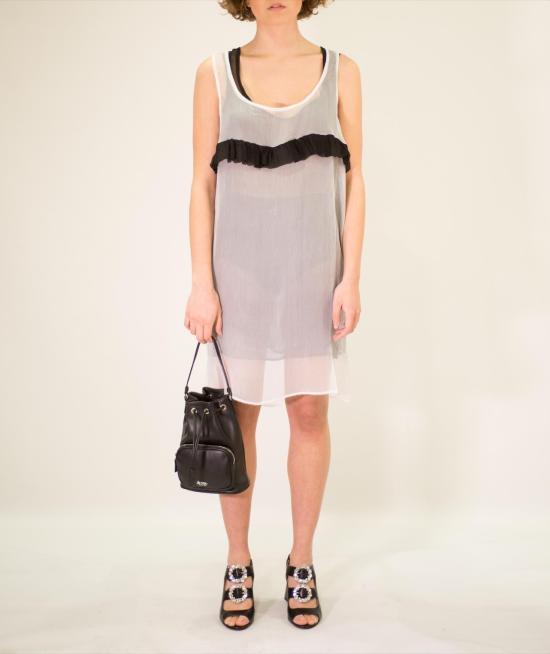  라 로즈 미디 숏 원피스 24501070WHBLK - LA ROSE