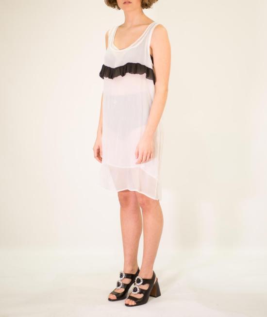  라 로즈 미디 숏 원피스 24501070WHBLK - LA ROSE