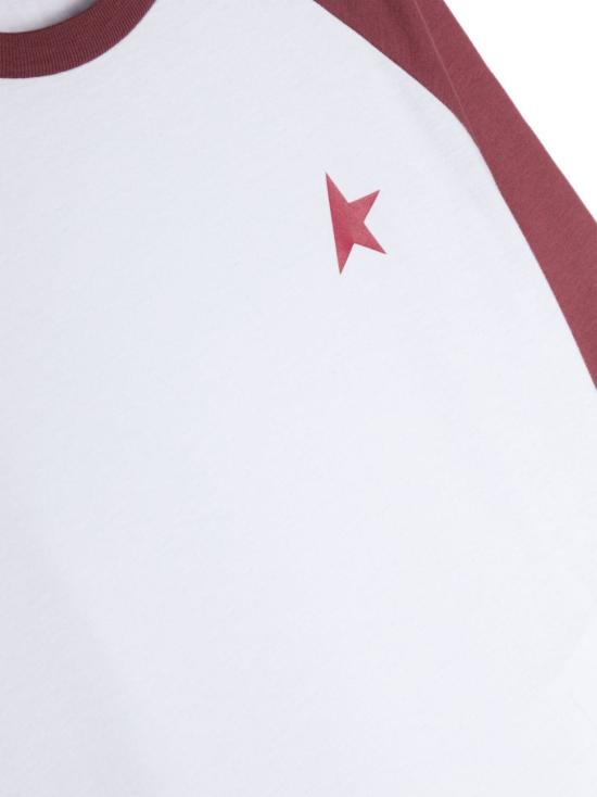  [키즈] 골든구스 티셔츠 GKP01590P001209 11580 OPTIC WHITE WINDSOR WINE - GOLDEN GOOSE