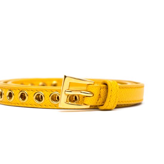 26FW 프라다 슬림 벨트 1JC1982EH8F0506 yellow - PRADA