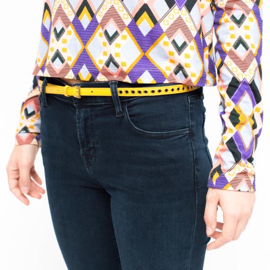 26FW 프라다 슬림 벨트 1JC1982EH8F0506 yellow - PRADA