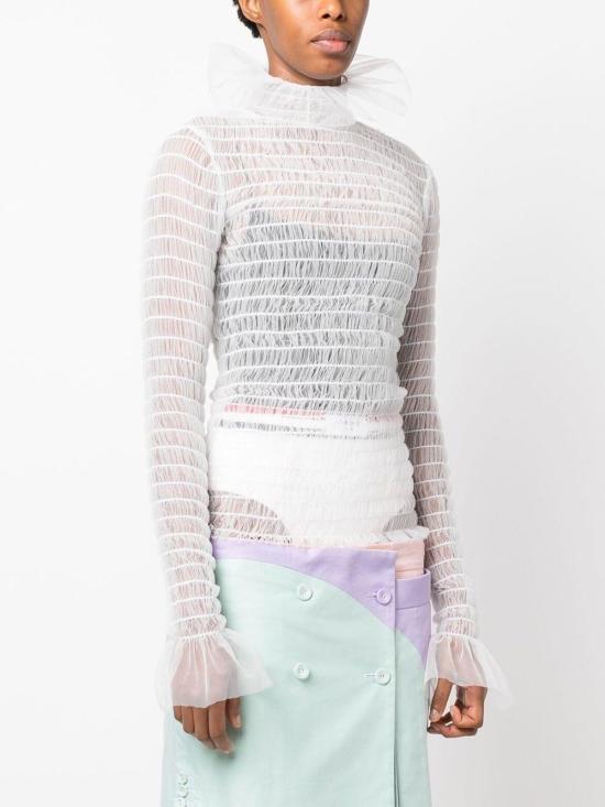  톰브라운 긴팔 티셔츠 FUU052A08116 WHITE - THOM BROWNE