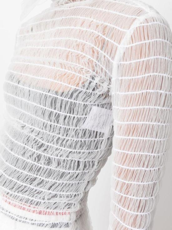  톰브라운 긴팔 티셔츠 FUU052A08116 WHITE - THOM BROWNE