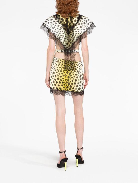  디 아티코 숏 원피스 236WCA199V065P LIGHT YELLOW - THE ATTICO