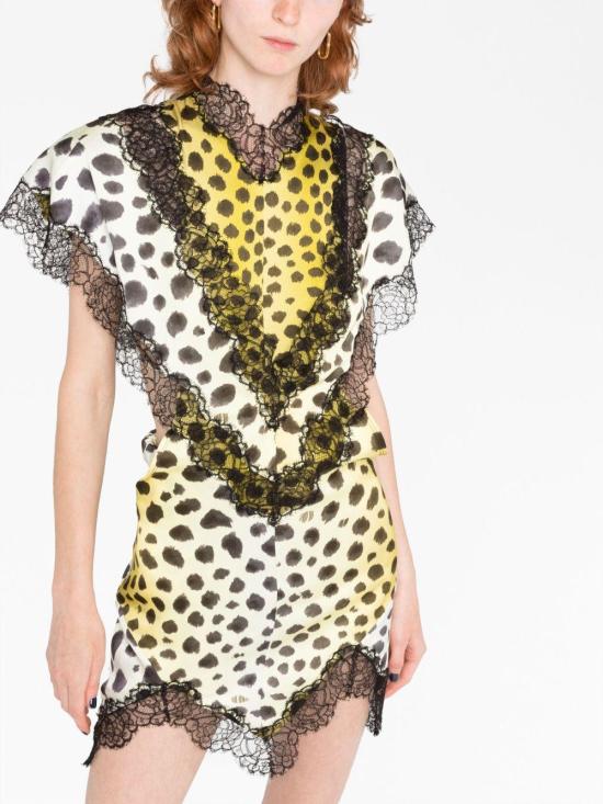  디 아티코 숏 원피스 236WCA199V065P LIGHT YELLOW - THE ATTICO