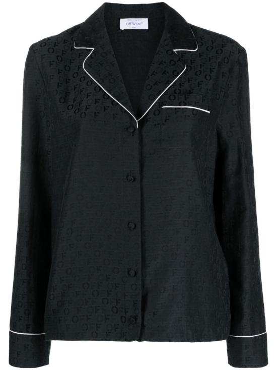  오프화이트 블라우스 OWGE016F23FAB002 1010 BLACK