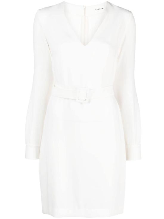  파로쉬 미디 원피스 D725218POKER 002 WHITE