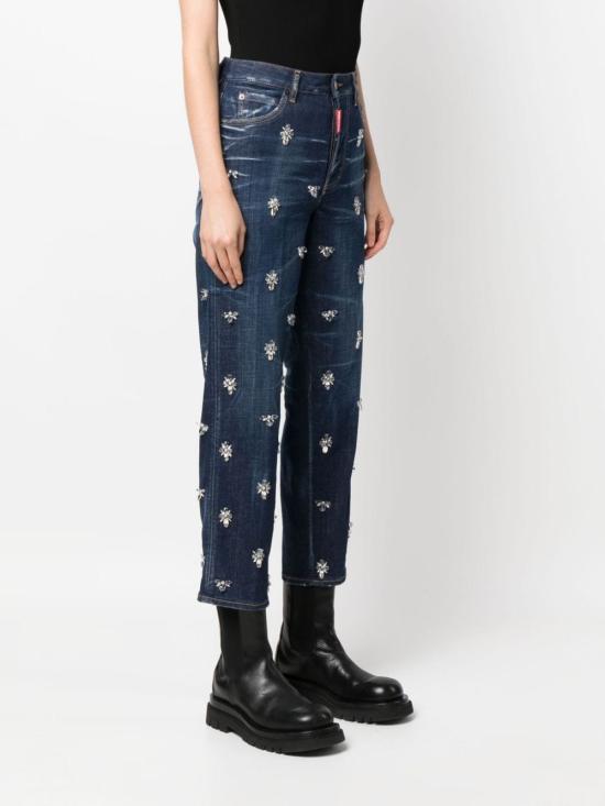  디스퀘어드2 데님 스트레이트 팬츠 스트레이트 팬츠 S75LB0833S30342 470 NAVY BLUE - DSQUARED2