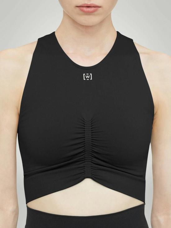 25FW 월포드 민소매 티셔츠 57160 BLACK - WOLFORD