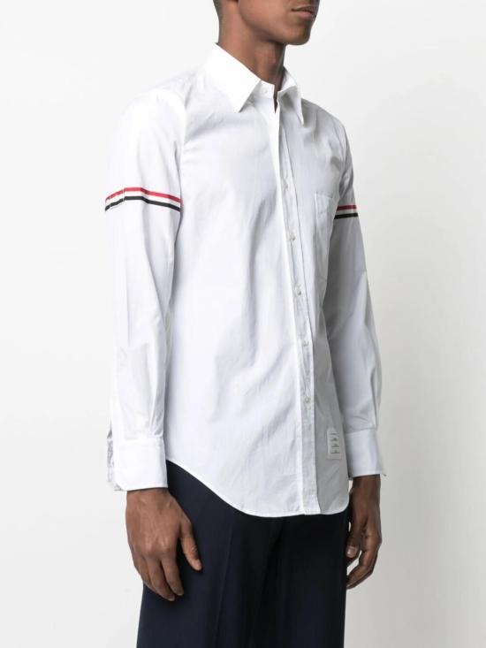 26SS 톰브라운 클래식 포플린 암밴드 셔츠 MWL150E03113 100 - THOM BROWNE