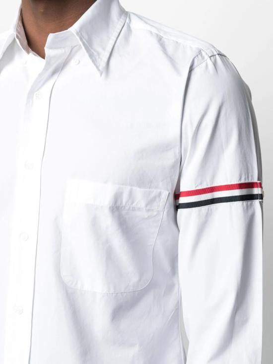 26SS 톰브라운 클래식 포플린 암밴드 셔츠 MWL150E03113 100 - THOM BROWNE