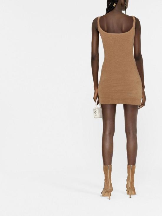  오프화이트 숏 원피스 OWHI067F22KNI0016210 CAMEL - OFF WHITE