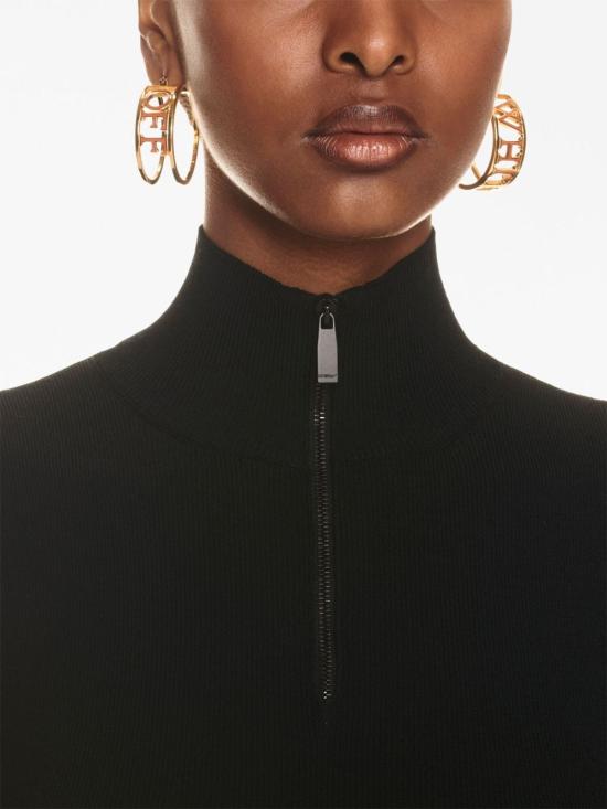  오프화이트 숏 원피스 OWHI104F23KNI001 BLACK - OFF WHITE