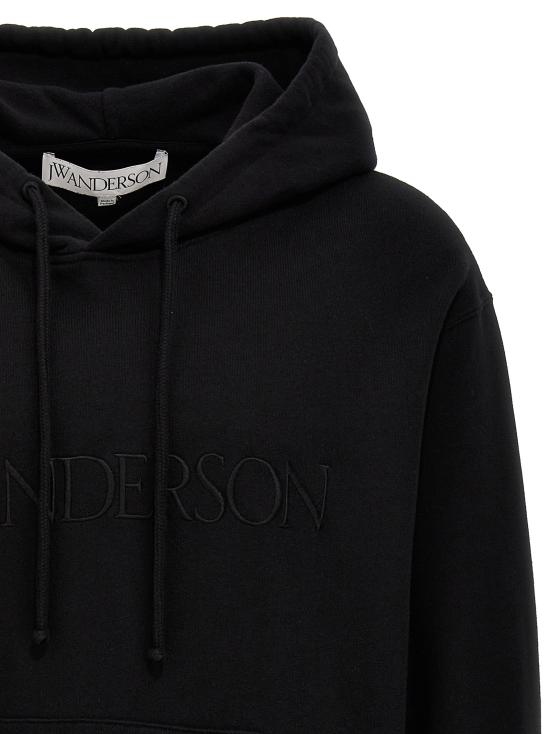25FW 제이더블유앤더슨 후드 티셔츠 JW0163PG0861999 Black - JW ANDERSON