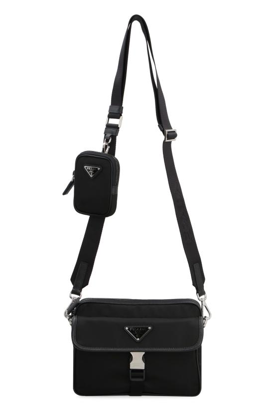 26FW 프라다 리나일론 앤 사피아노 레더 숄더백 2VH133VXMP2DMH F0002 BLACK - PRADA