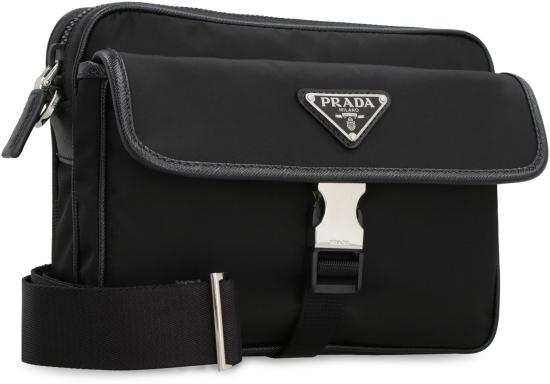 26FW 프라다 리나일론 앤 사피아노 레더 숄더백 2VH133VXMP2DMH F0002 BLACK - PRADA