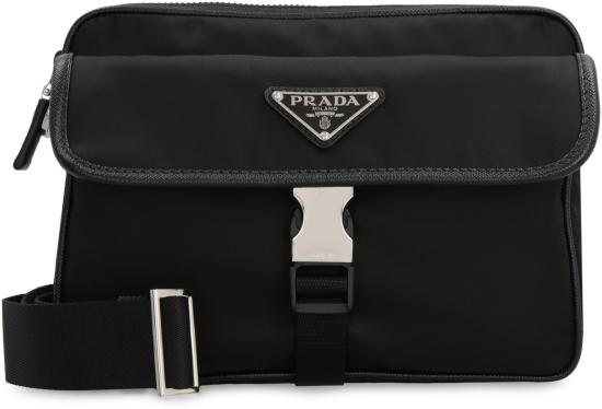 26FW 프라다 리나일론 앤 사피아노 레더 숄더백 2VH133VXMP2DMH F0002 BLACK - PRADA