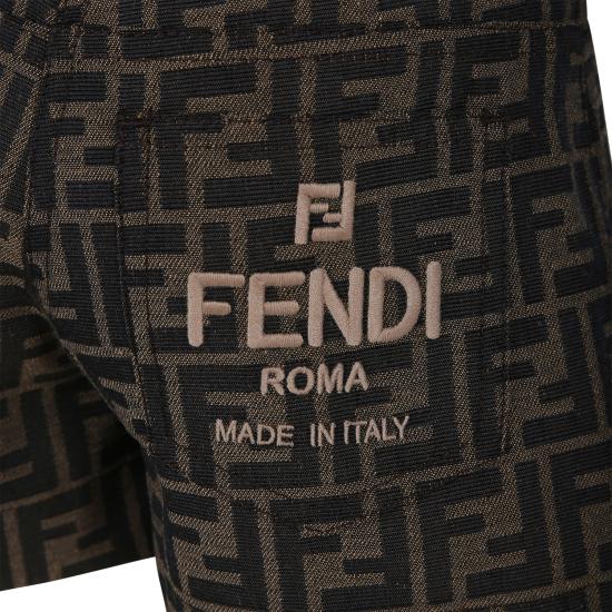  [키즈] 펜디 쇼츠/버뮤다 JFF323 AQTK F15B6 BROWN - FENDI