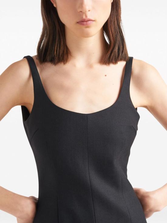 25SS 프라다 숏 원피스 P3L46SOOO132T F0002 NERO - PRADA