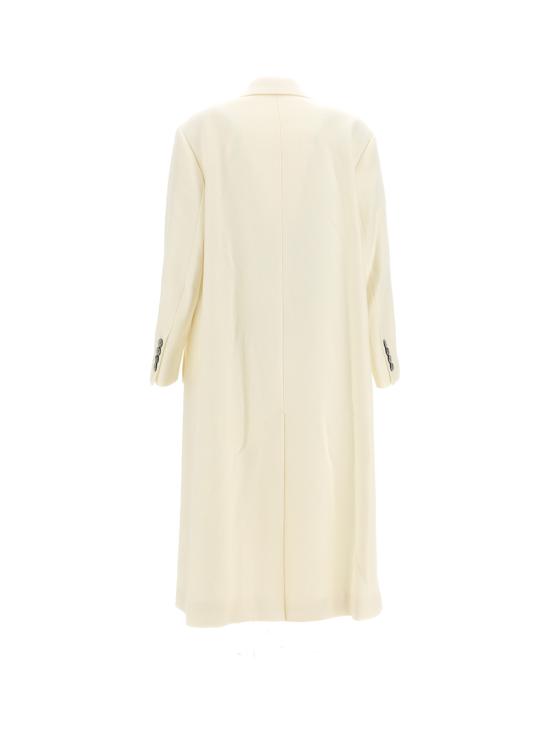  아미 / 여성 더블 브레스트 코트 FCO317 WV0016 100 WOOL GABARDINE WHITE BPG - AMI