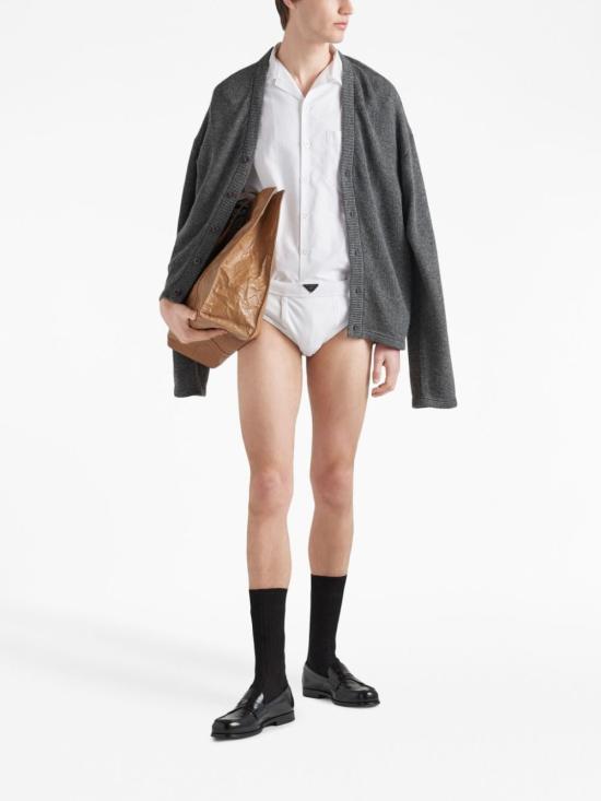 25SS 프라다 반팔 셔츠 UCS414S2211VJP BIANCO