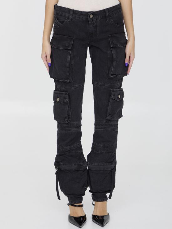  디 아티코 데님 스트레이트 팬츠 스트레이트 팬츠 WCP113 BLACK