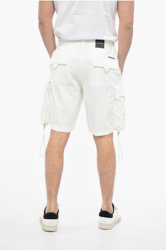  디스퀘어드2 숏팬츠 S74MU0784 S54545 101 White - DSQUARED2