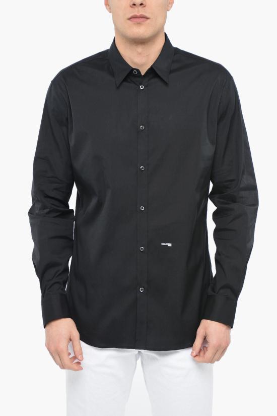  디스퀘어드2 긴팔 긴팔 셔츠 S74DM0659 S44131 900 Black