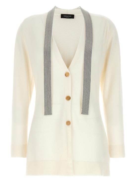  파비아나 필리피 / 여성 울 가디건 MAD223F332H72825 White BPG