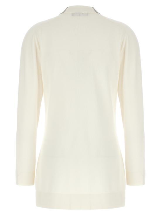  파비아나 필리피 / 여성 울 가디건 MAD223F332H72825 White BPG - FABIANA FILIPPI