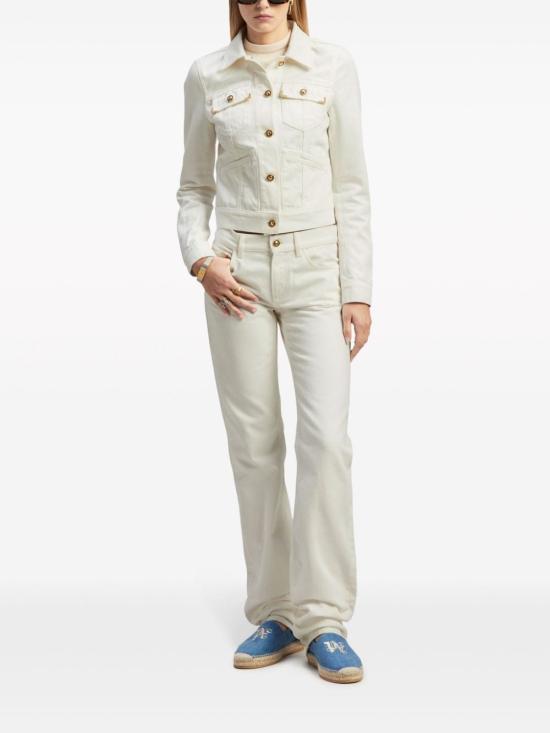  팜앤젤스 데님 자켓 PWYE037R24DEN001 ECRU - PALM ANGELS