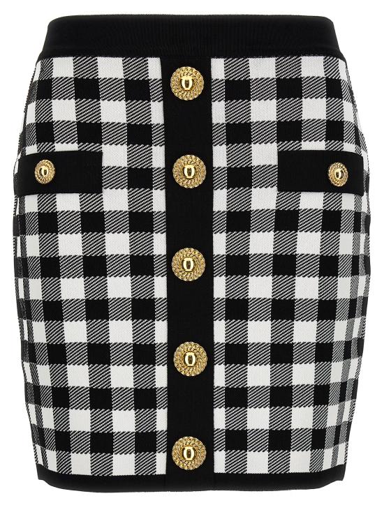  발망 숏 스커트 CF1LB292KF51EAB White/Black