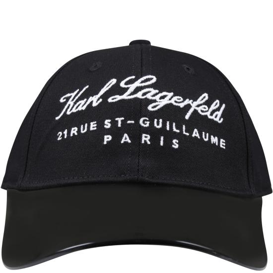  [키즈] 칼라거펠트 모자 Z30163 09B BLACK