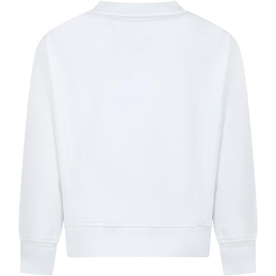 25FW [키즈] 엠에스지엠 트레이닝 상의 S4MSJUSW022 001 WHITE - MSGM