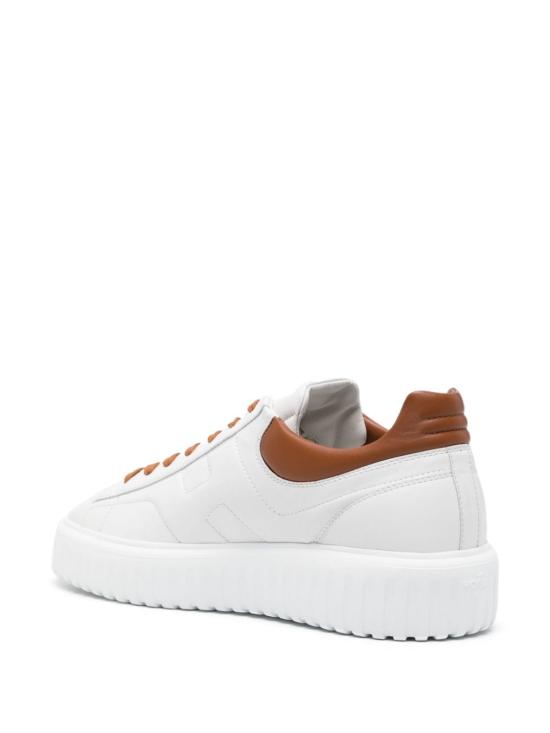  호간 H 스트라이프 스니커즈 HXM6450FC60LE9 0446 WHITE COGNAC - HOGAN