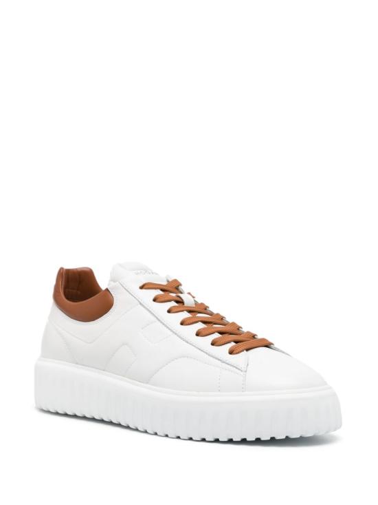  호간 H 스트라이프 스니커즈 HXM6450FC60LE9 0446 WHITE COGNAC - HOGAN
