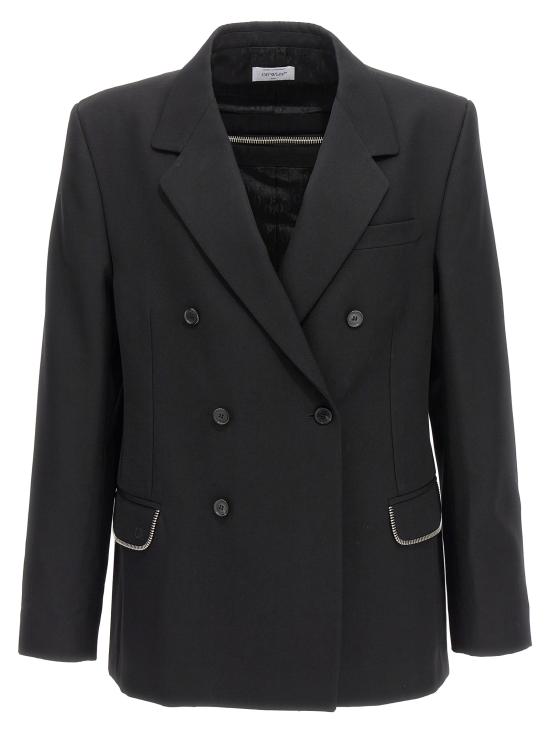  오프화이트 수트 자켓 OMEN072F23FAB00210101010 Black