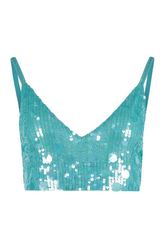 23SS 파로쉬 민소매 티셔츠 D311501GRANDEUR 051 turquoise