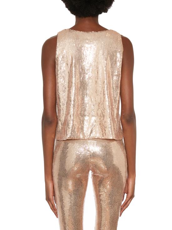  노스트라싼티시마 민소매 티셔츠 F2BWOMTS37GOLD Gold Gold - NOSTRASANTISSIMA