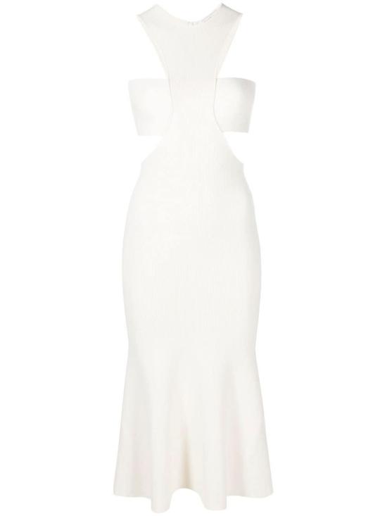  알렉산더 맥퀸 롱 원피스 734602Q1A479004 IVORY