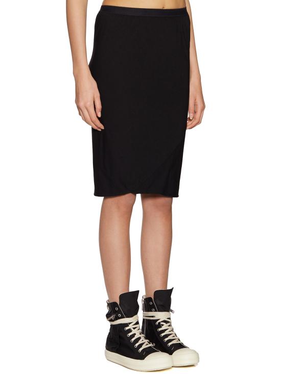  릭 오웬스 미디 스커트 BLI21S1300R09 BLACK - RICK OWENS