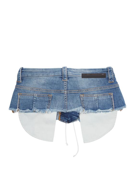  벤 타베르니티 언라벨 와이드 벨트 QRB004020011 7171 Blue Blue - BEN TAVERNITI UNRAVEL