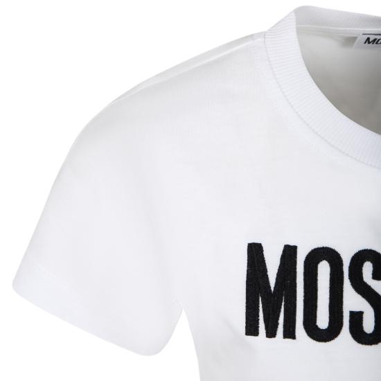  [키즈] 모스키노 원피스 HDV0EQ LAA22 10101 WHITE - MOSCHINO